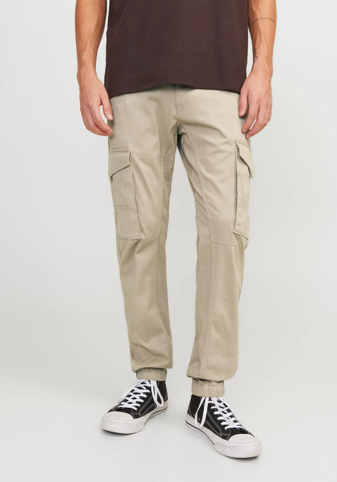 Jack & Jones Paul Cargo Trousers, Beige