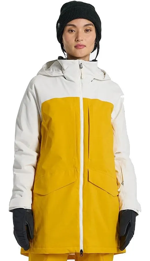 jacket Burton Prowess 2.0 2L - Stout White/Goldenrod - women´s