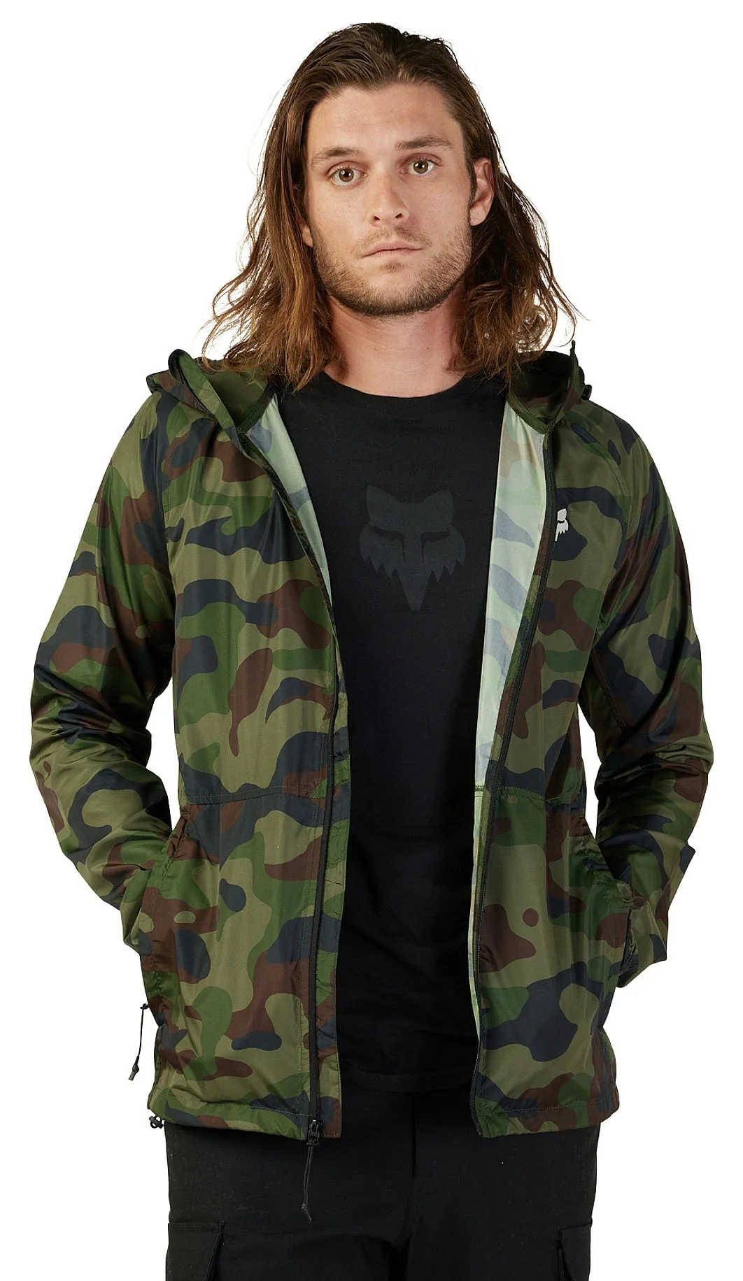 jacket Fox Head Camo Windbreaker - Green Camo - men´s