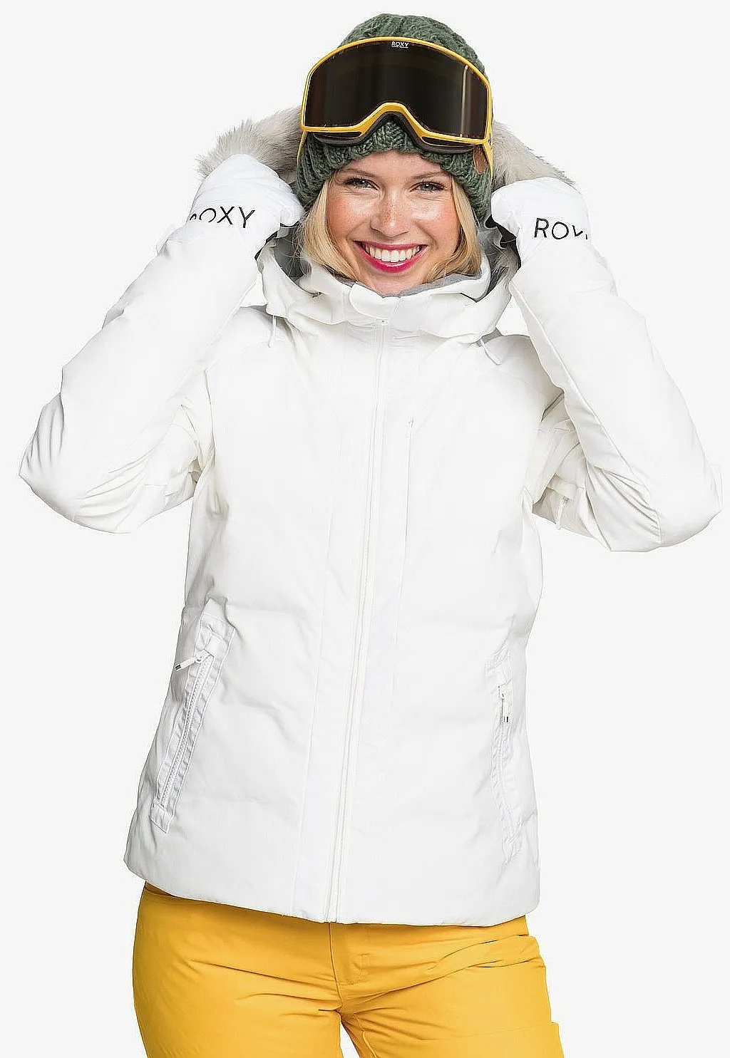 jacket Roxy Clouded - WBB0/Bright White - women´s