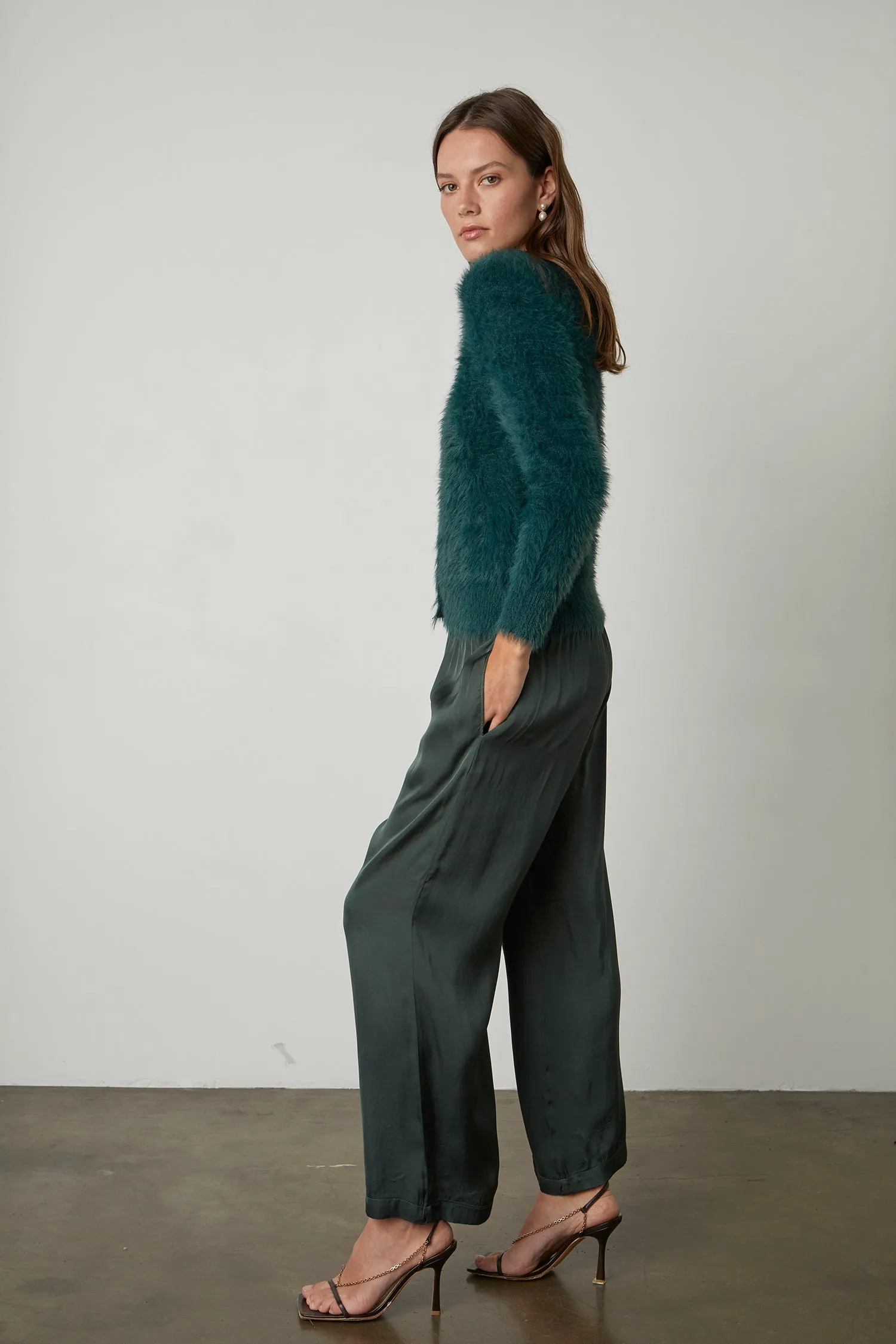 JACY WIDE LEG TROUSERS IN CYPRESS