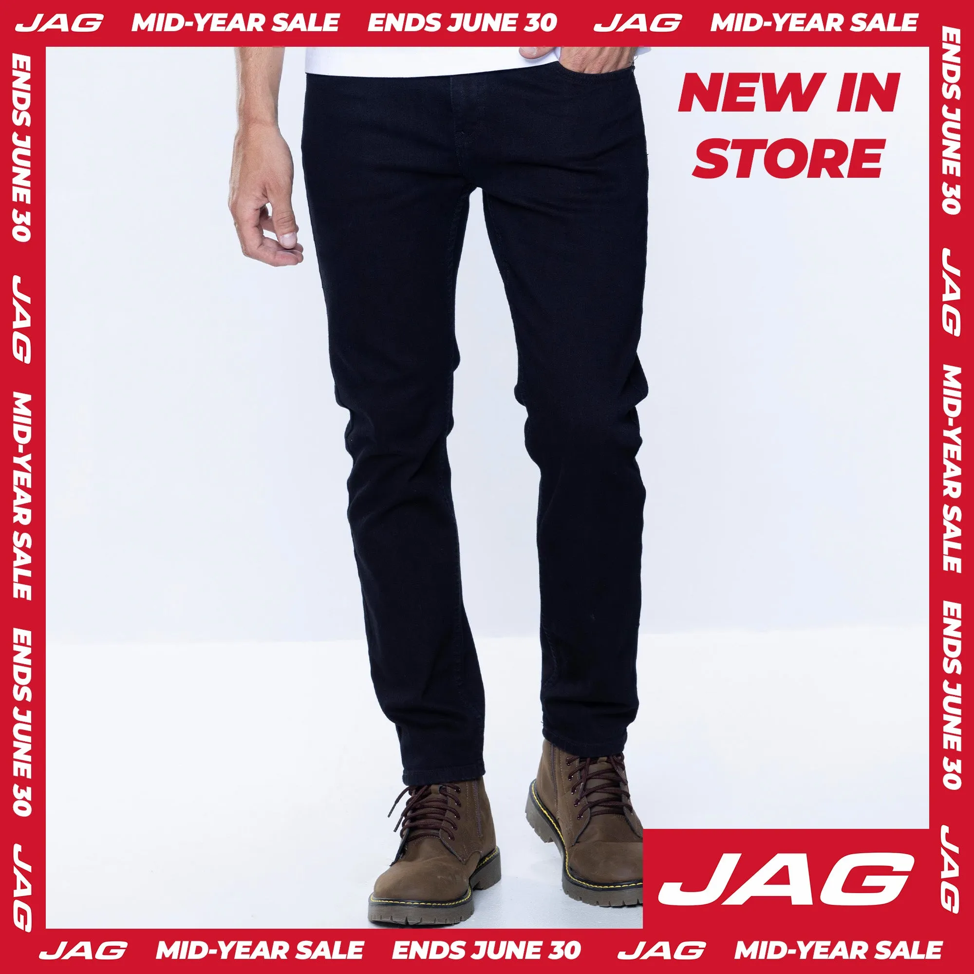 Jag Men's Skinny Jeans 28 Inseam in Ink Wash