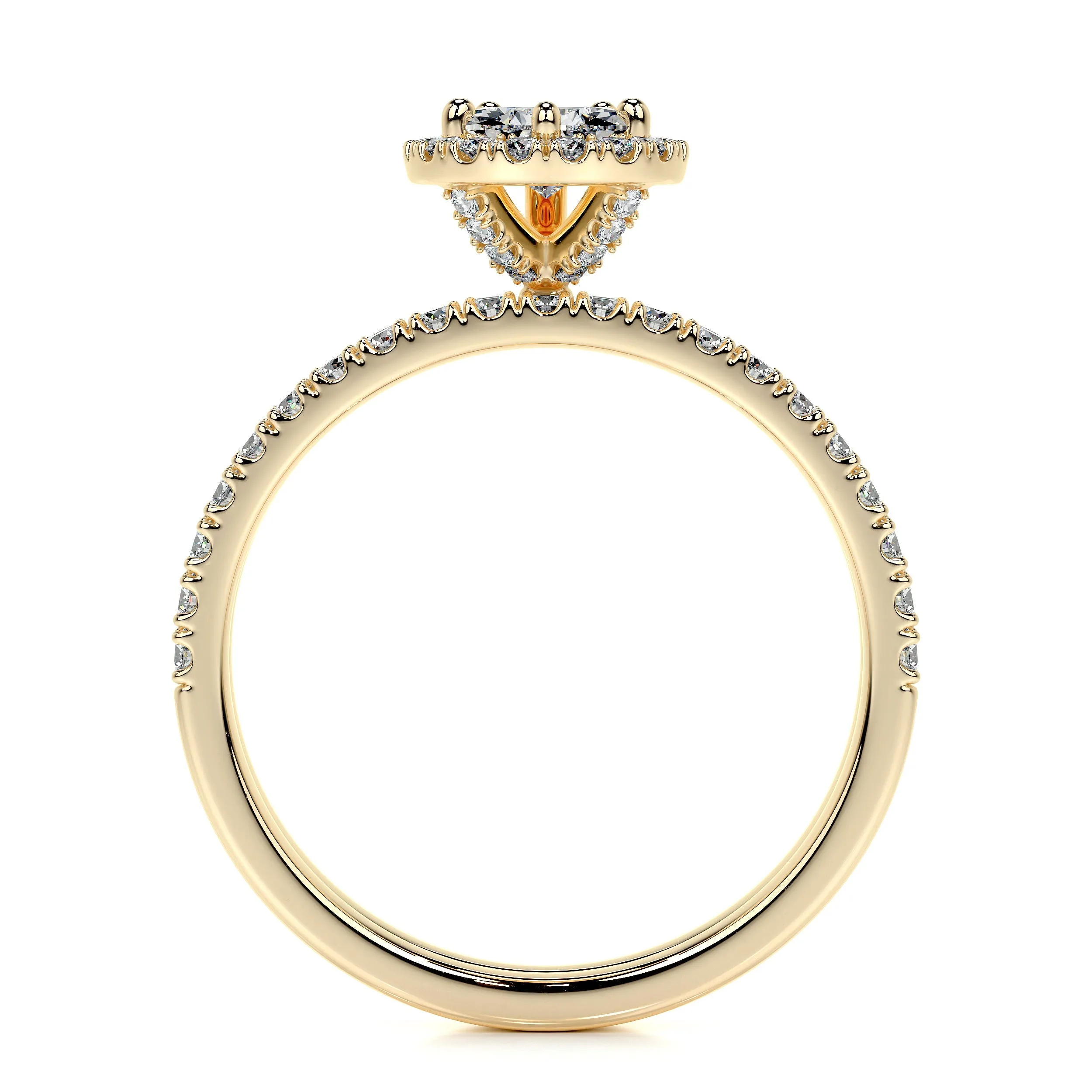 Juniper Lab Grown Diamond Bridal Set -18K Yellow Gold