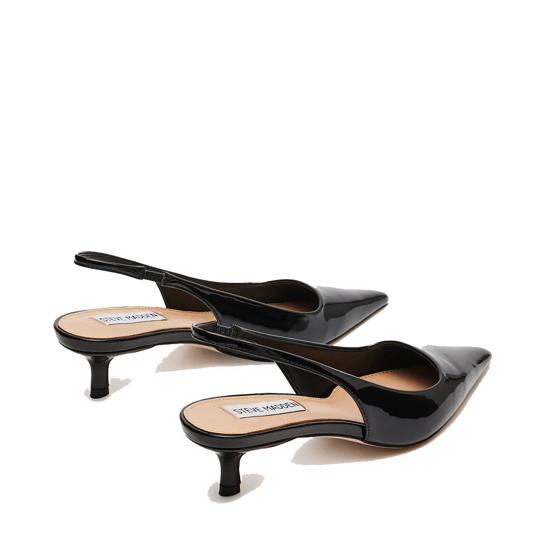 Kari Slingback Shoes in Black Patent