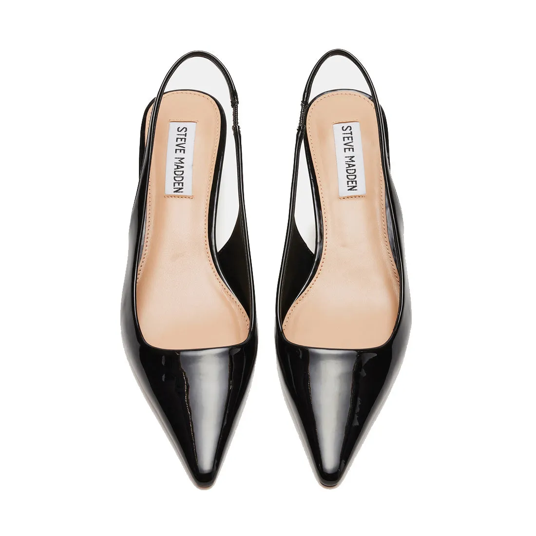 Kari Slingback Shoes in Black Patent