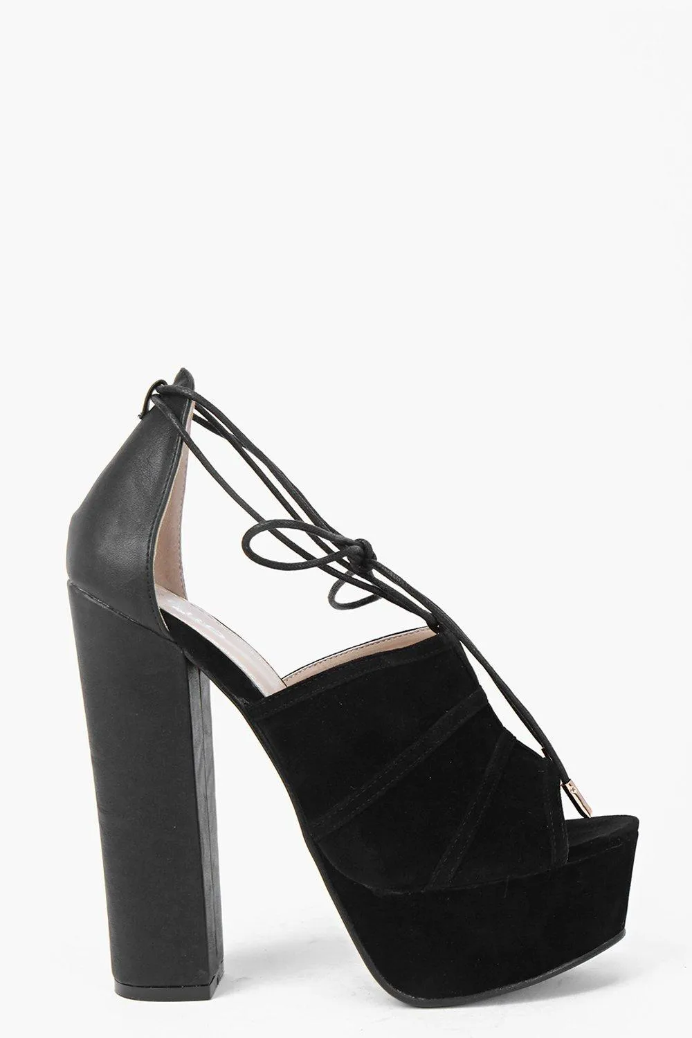 Keira Wrap Strap Platform Peeptoe Heels