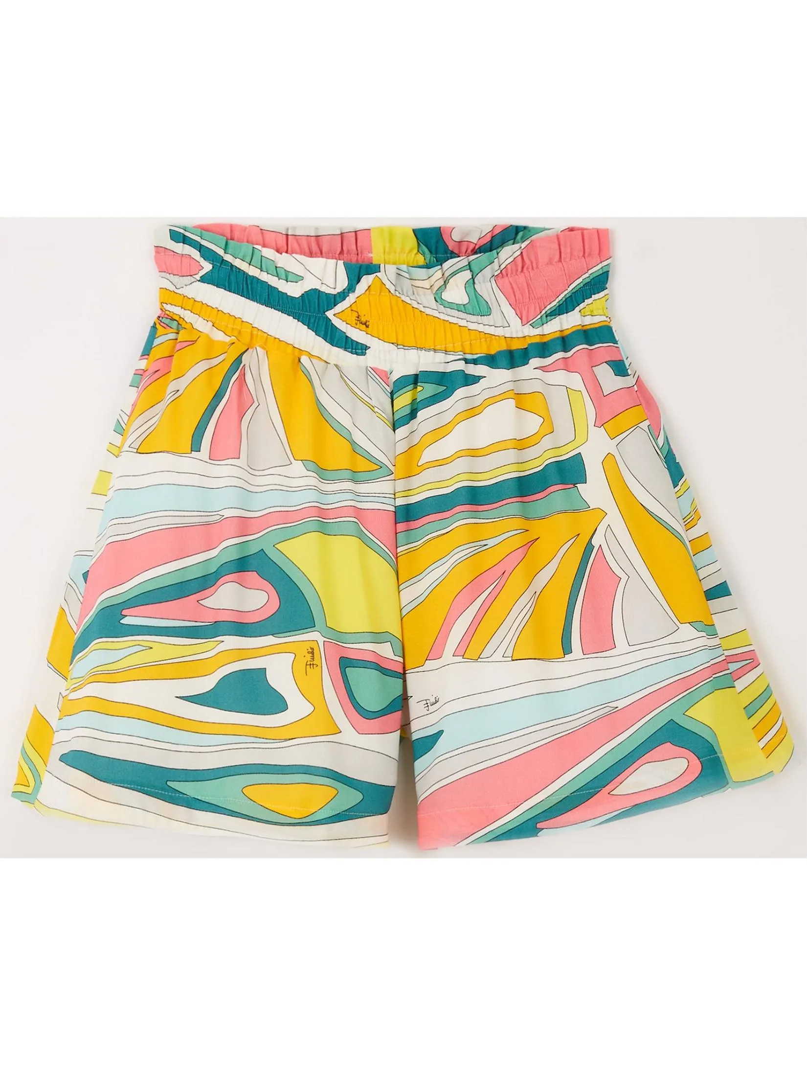 Kids Emilio Pucci Girl Pucci Print Shorts in Multi