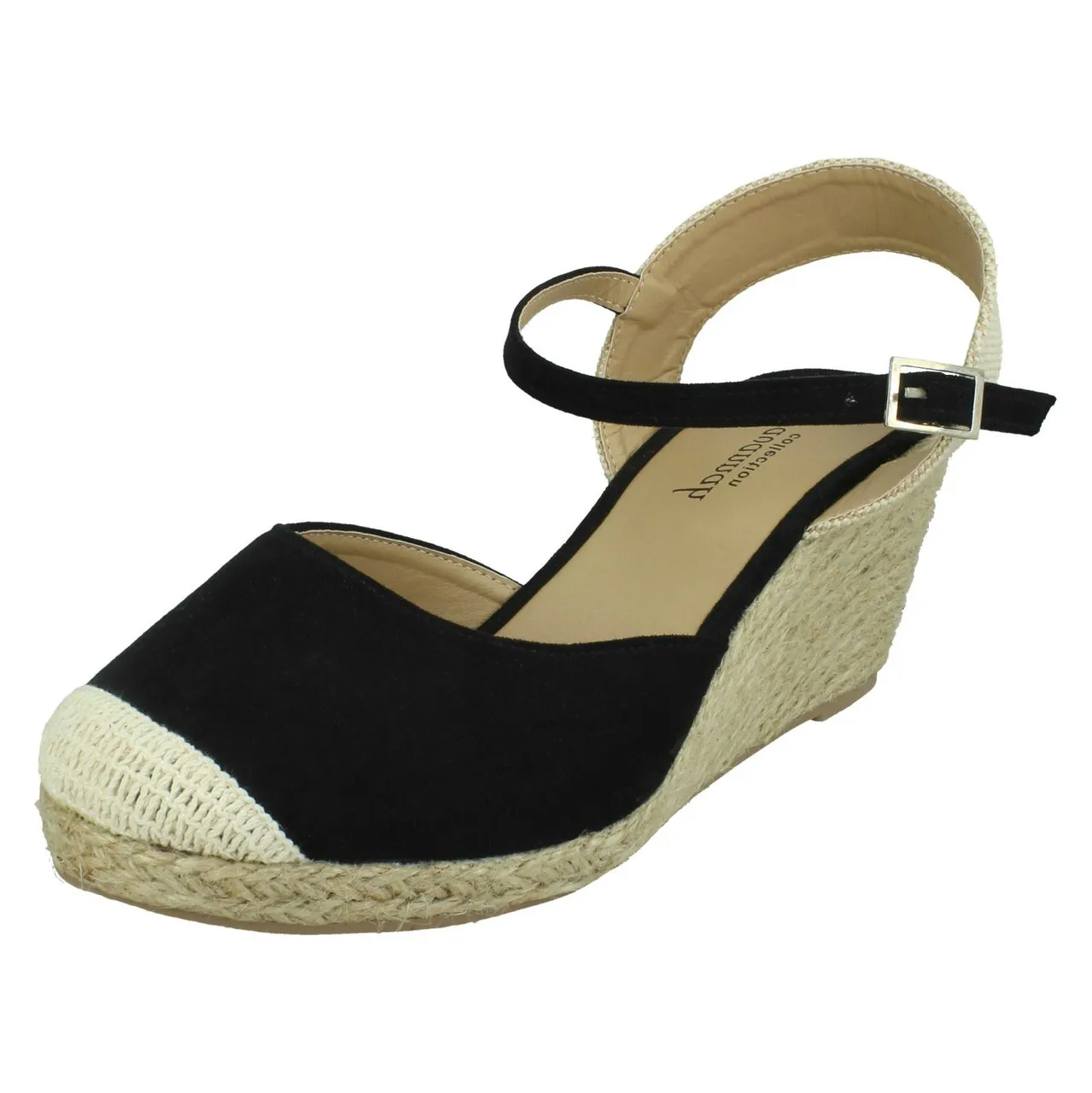 F2293 Wide Fitting Wedges for Women by Ladies Savannah