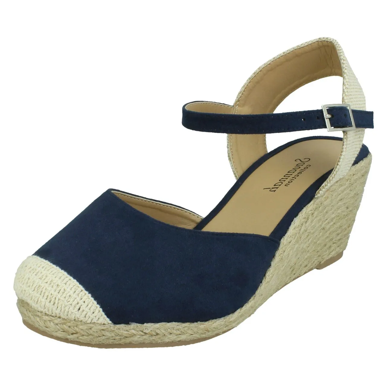 F2293 Wide Fitting Wedges for Women by Ladies Savannah