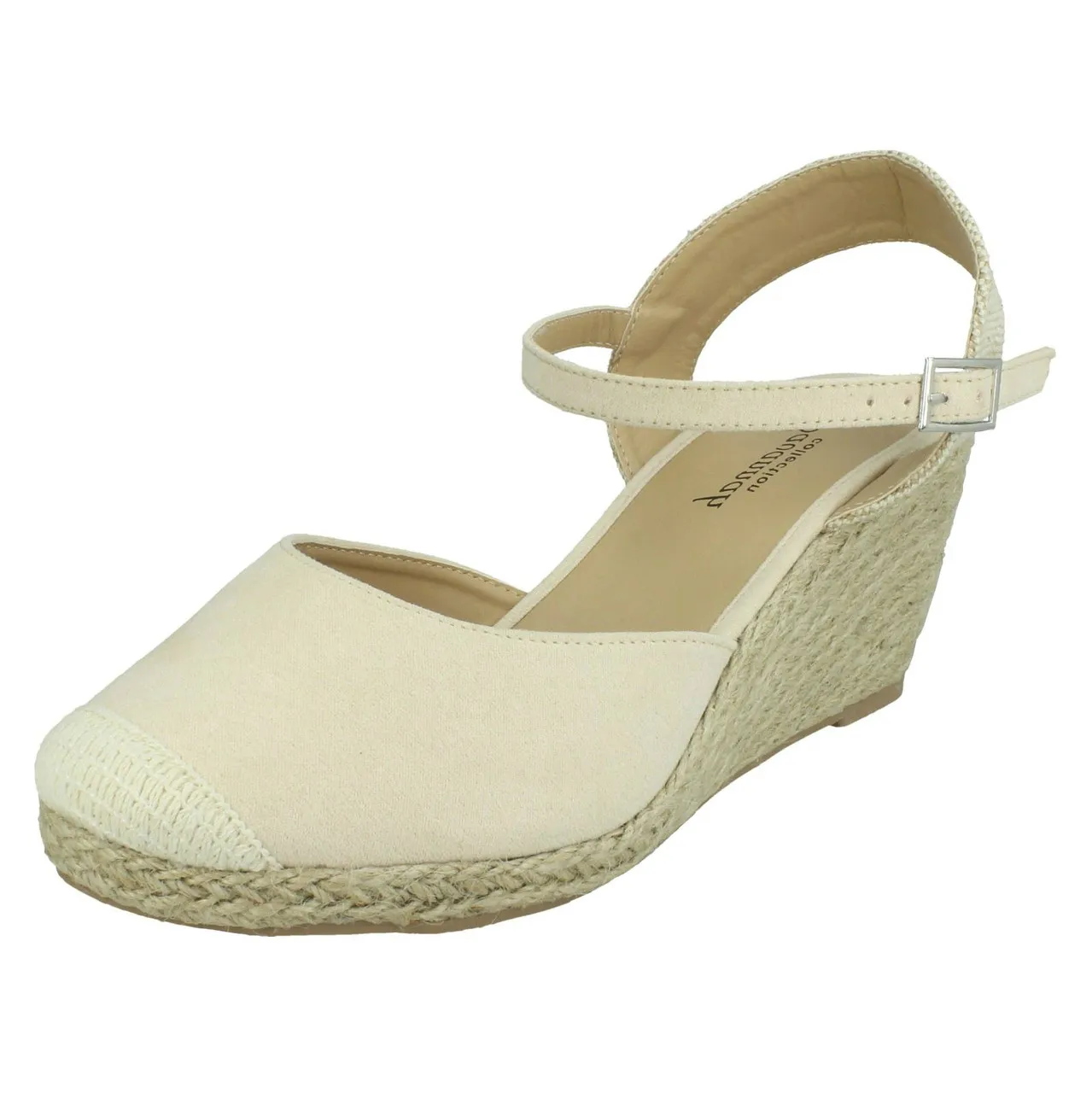 F2293 Wide Fitting Wedges for Women by Ladies Savannah