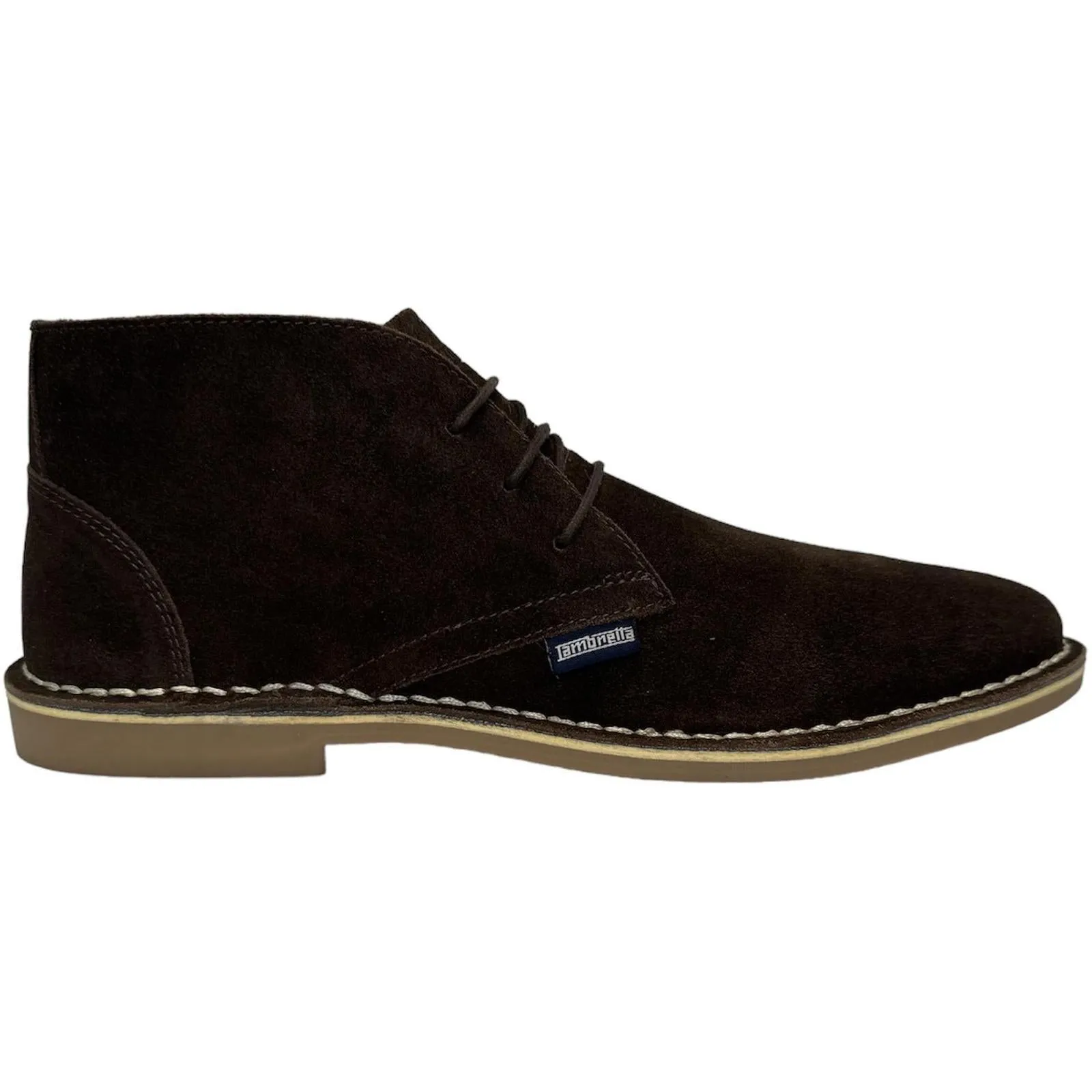 Lambretta Mens Chiswick Classic Suede Lace Up Desert Boots