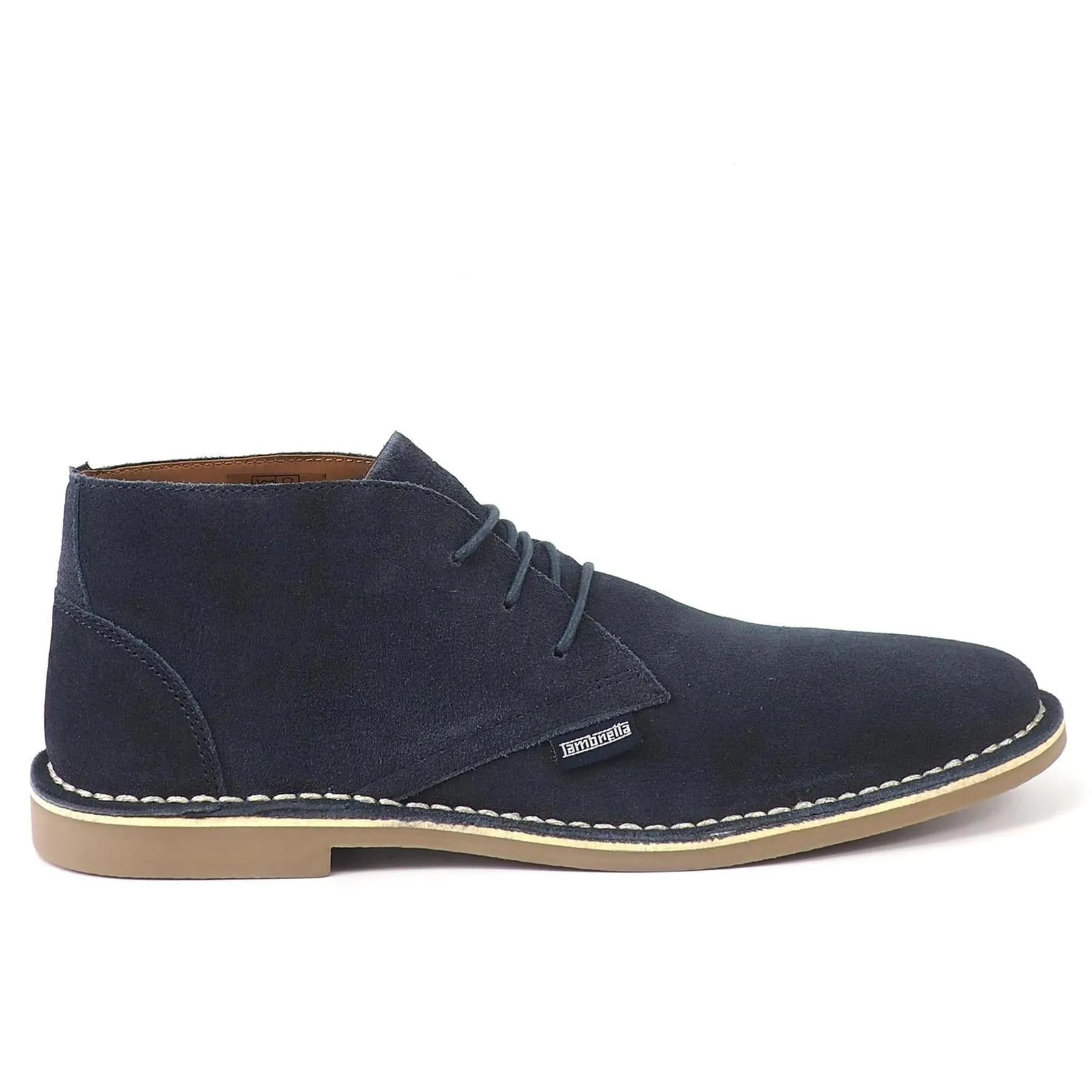 Lambretta Mens Chiswick Classic Suede Lace Up Desert Boots