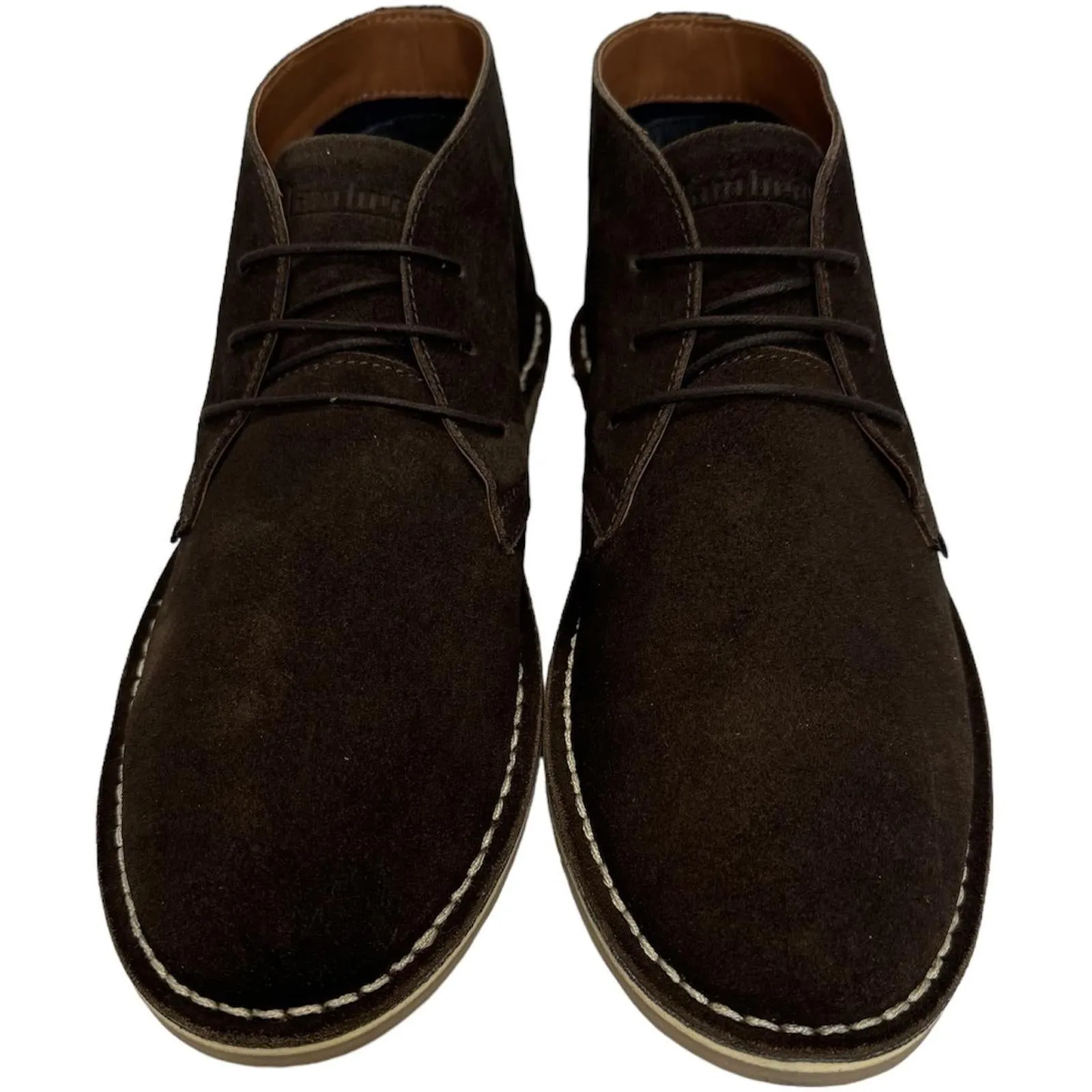 Lambretta Mens Chiswick Classic Suede Lace Up Desert Boots