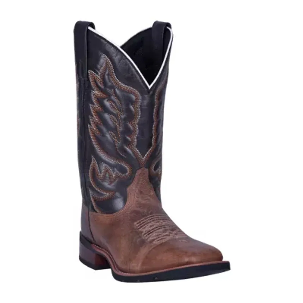 Laredo Mens Montana Block Heel Cowboy Boots