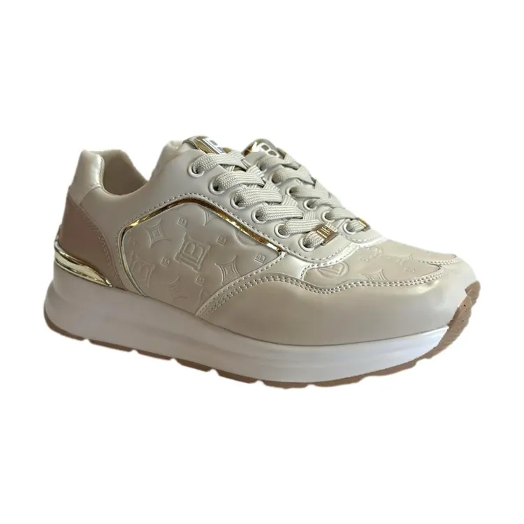 Laura Biagiotti Beige Sneakers Shoes Women's 8404