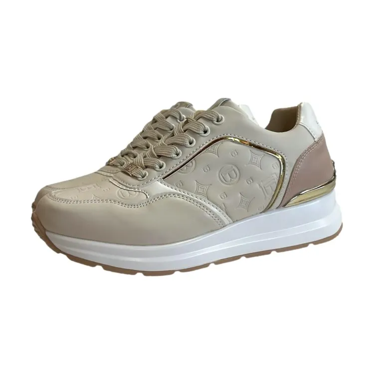 Laura Biagiotti Beige Sneakers Shoes Women's 8404