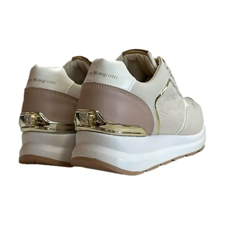 Laura Biagiotti Beige Sneakers Shoes Women's 8404