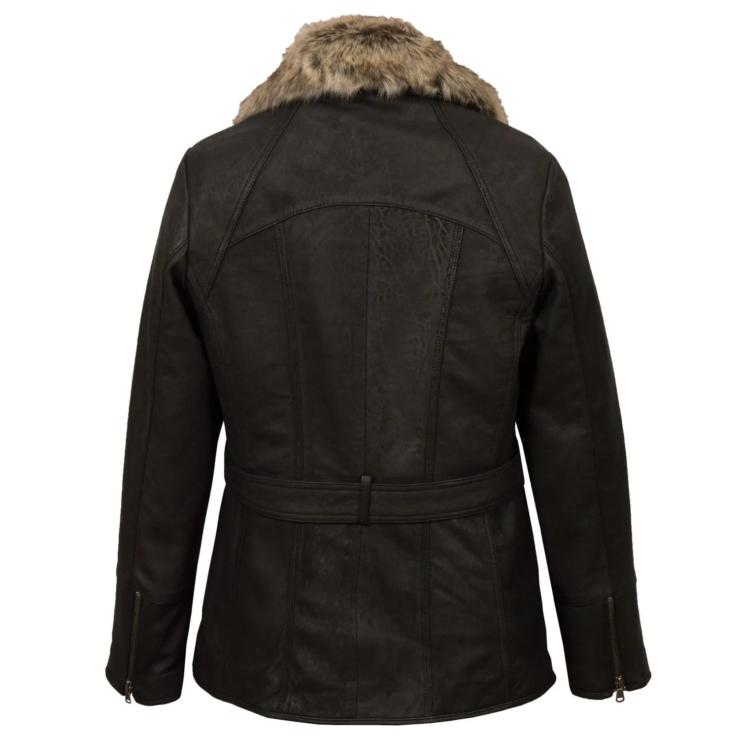 Laura: Women's Black Leather Jacket