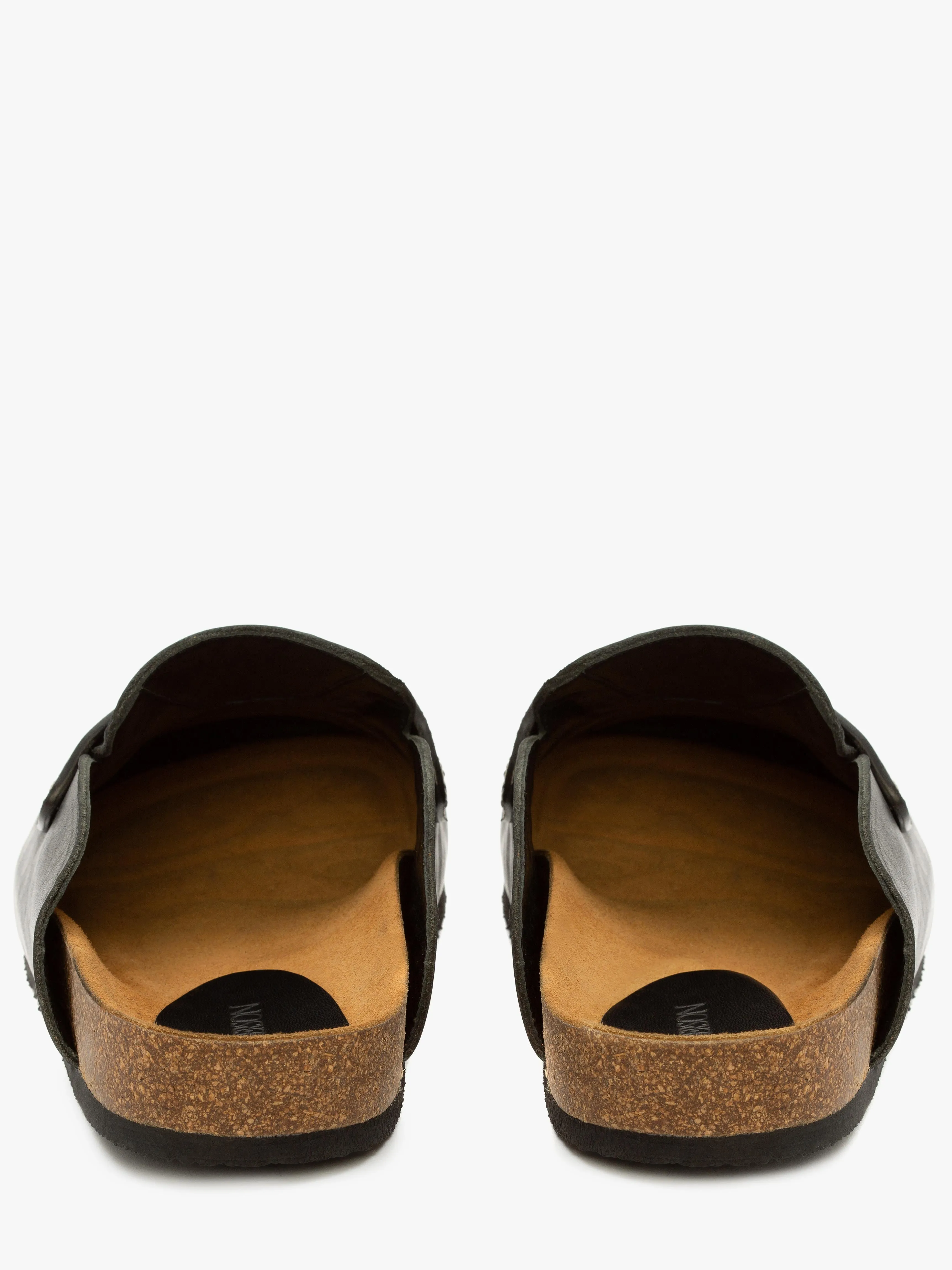 Leather Loafer Mules