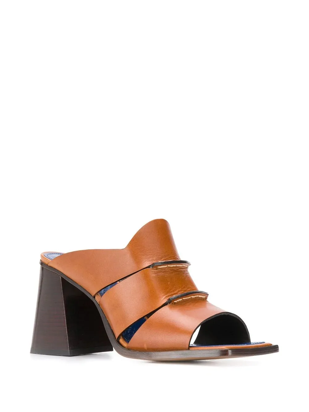 Leather Mules - Brown