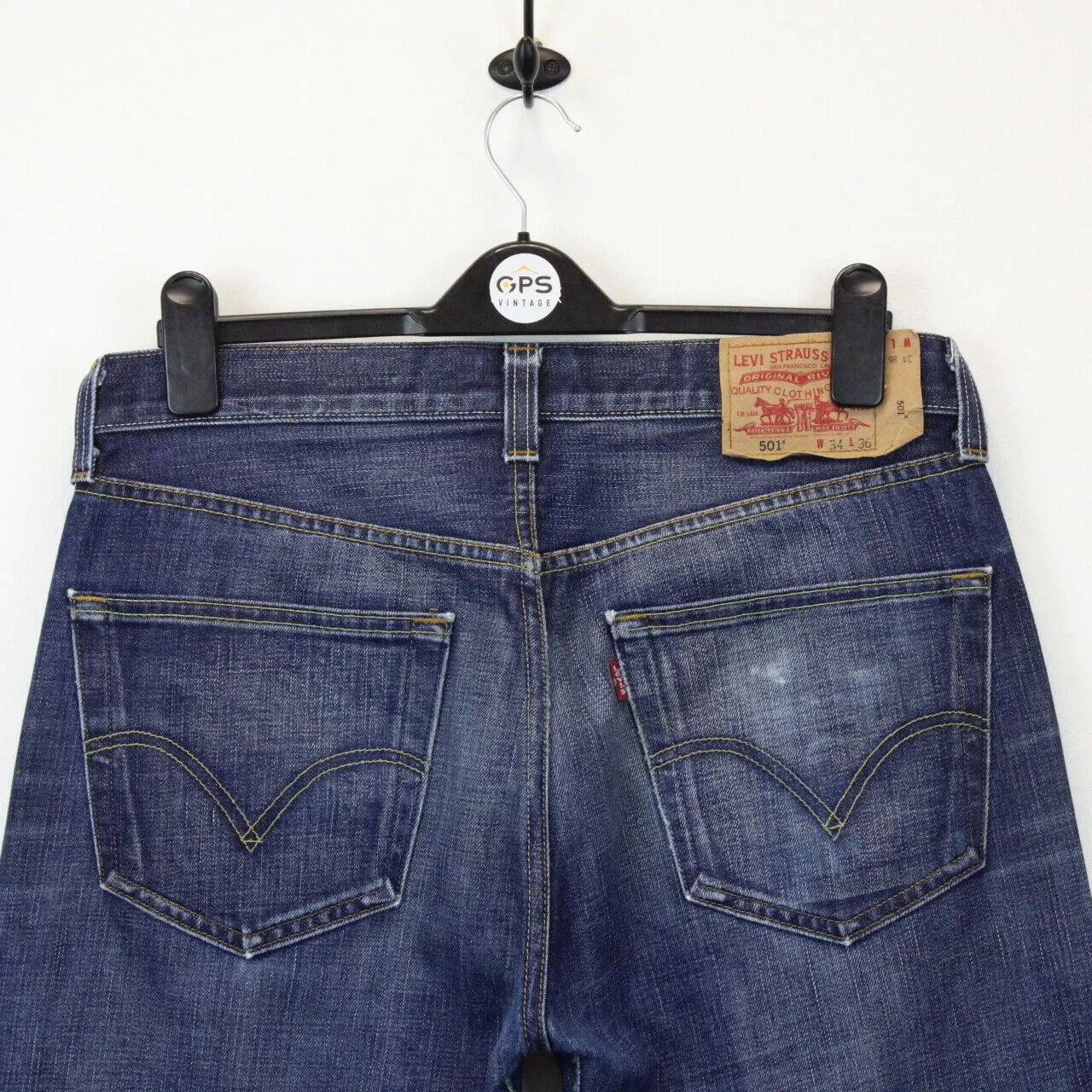 LEVIS 501 Jeans Dark Blue | W34 L36