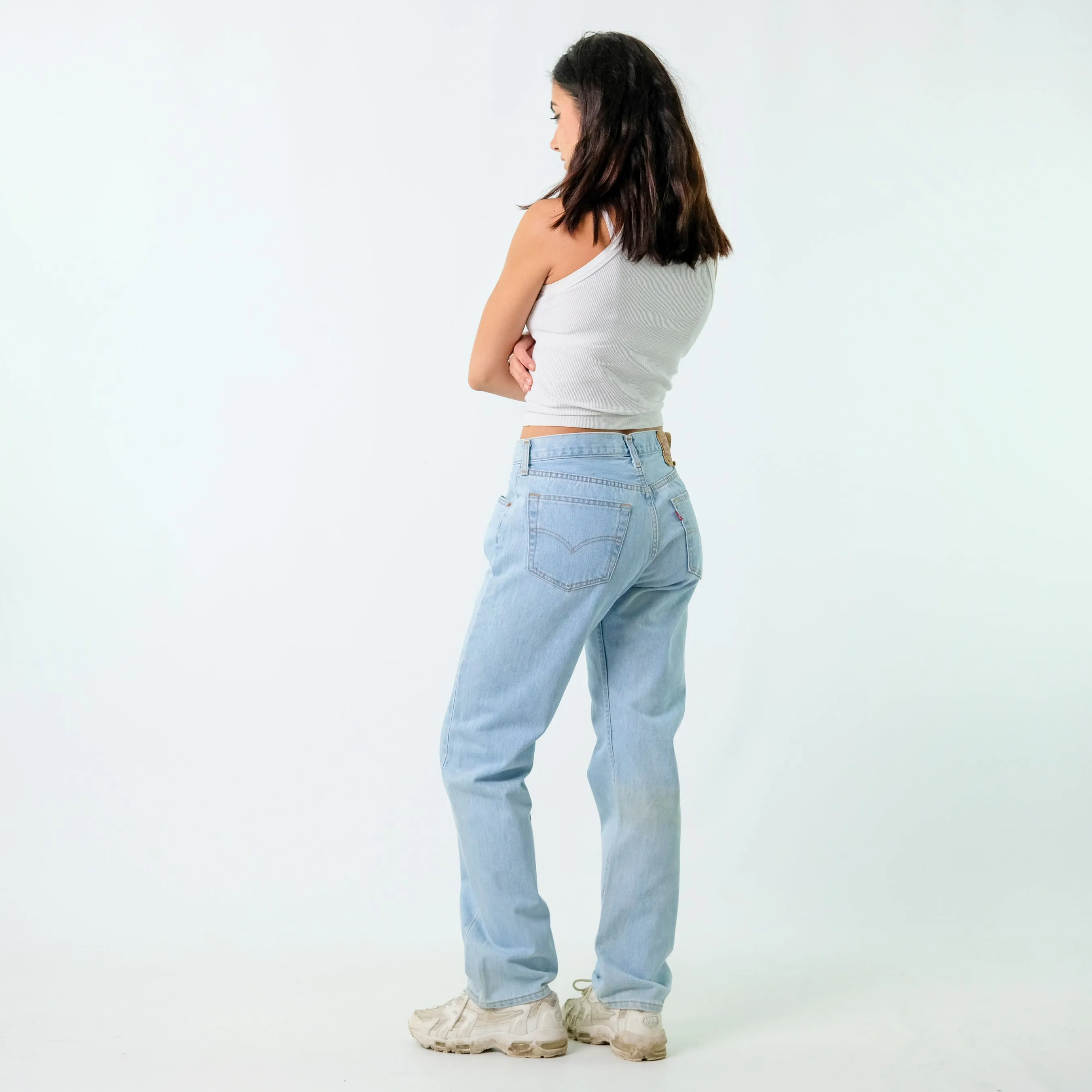 Light Blue 90s Levi's Denim Jeans Baggy Pants (33x32)