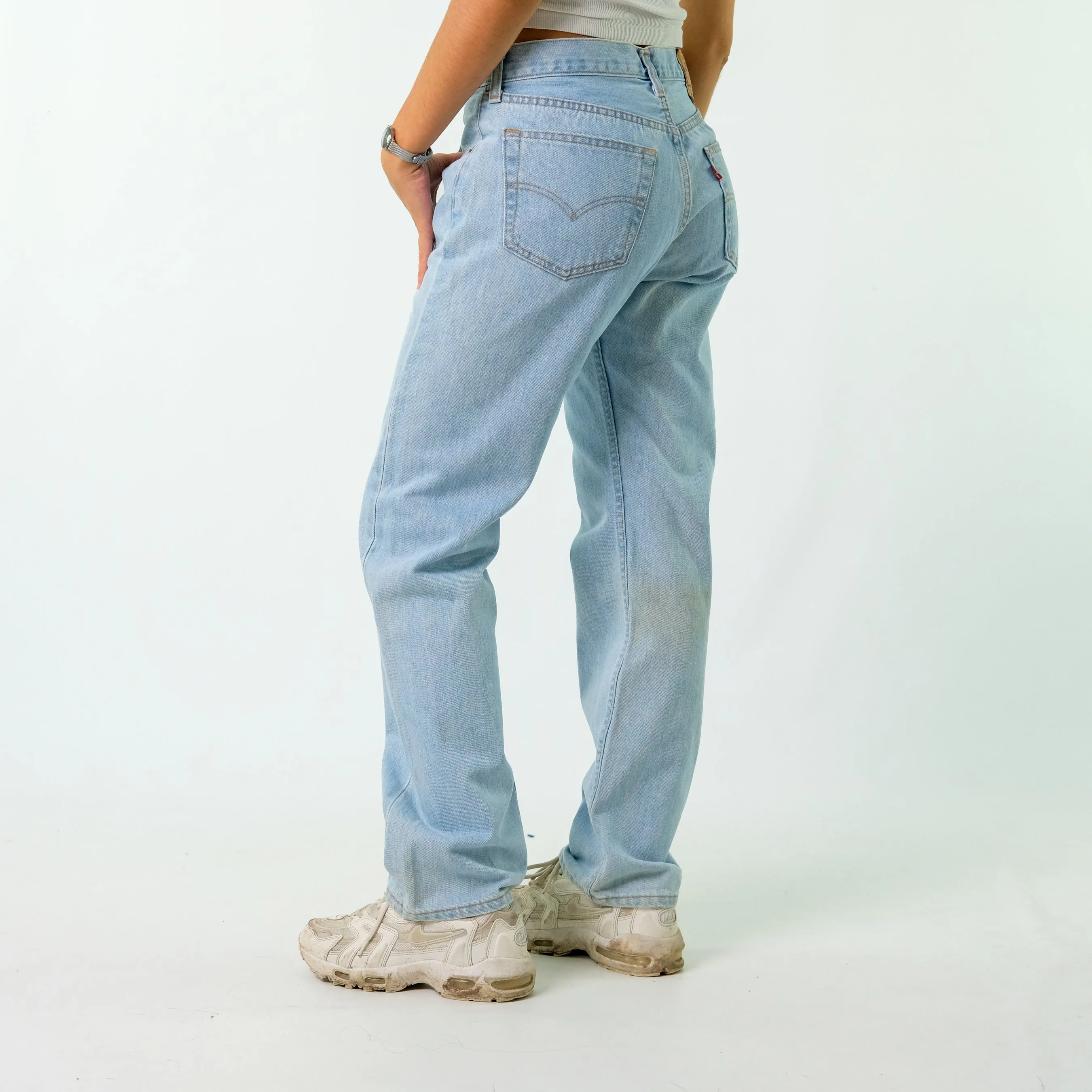 Light Blue 90s Levi's Denim Jeans Baggy Pants (33x32)