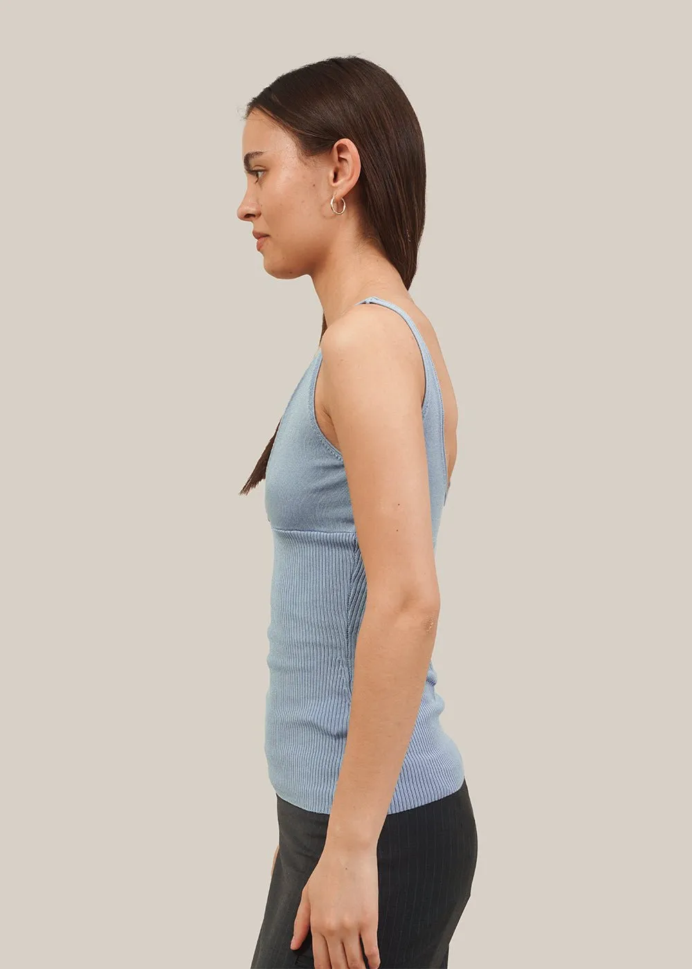 Light Blue Racerback Tank Top