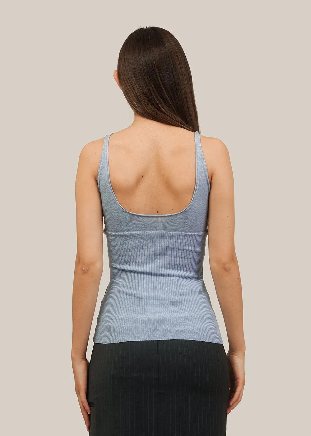 Light Blue Racerback Tank Top