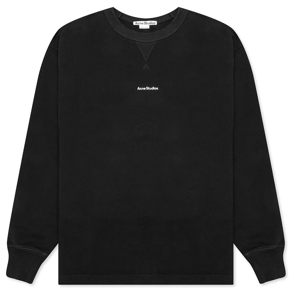 Black Logo Sweatshirt.