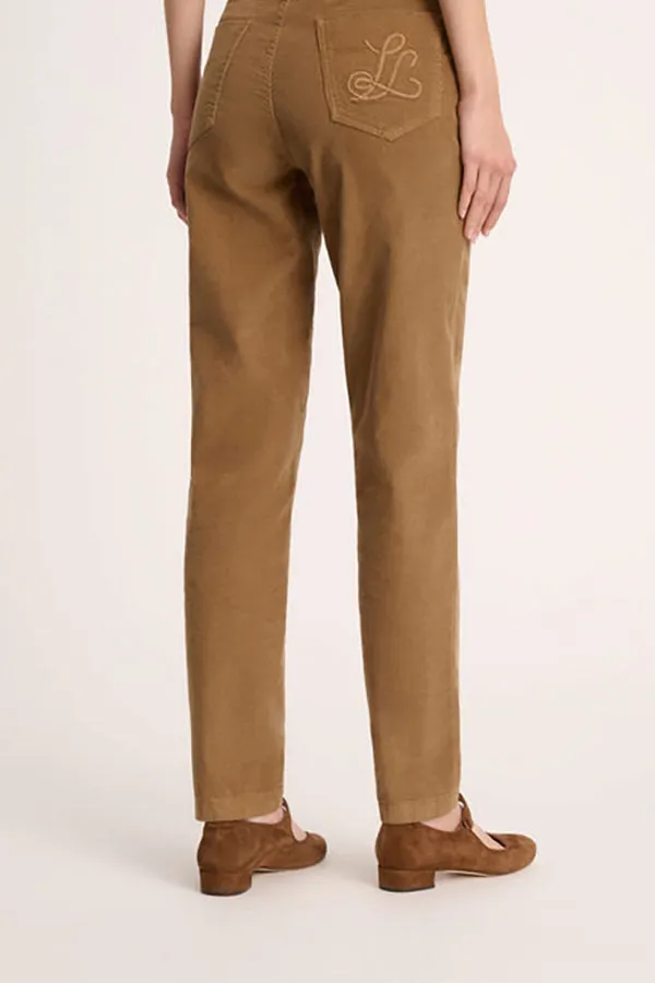 Luisa Spagnoli OGNIORA BEIGE CORDUROY TROUSERS