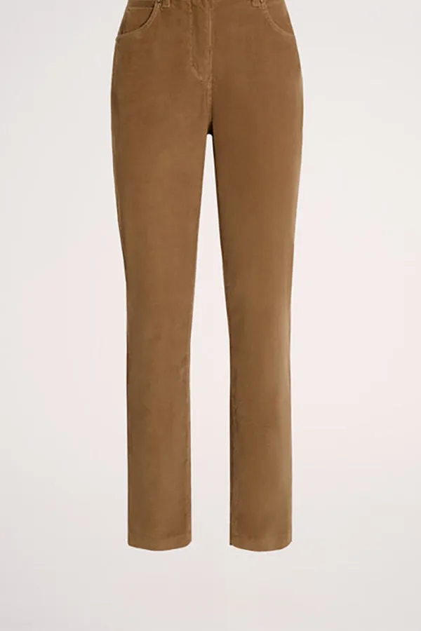 Luisa Spagnoli OGNIORA BEIGE CORDUROY TROUSERS