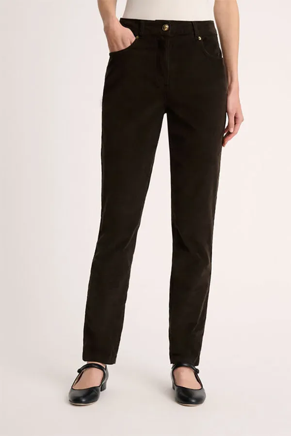 Luisa Spagnoli OGNIORA BROWN CORDUROY TROUSERS