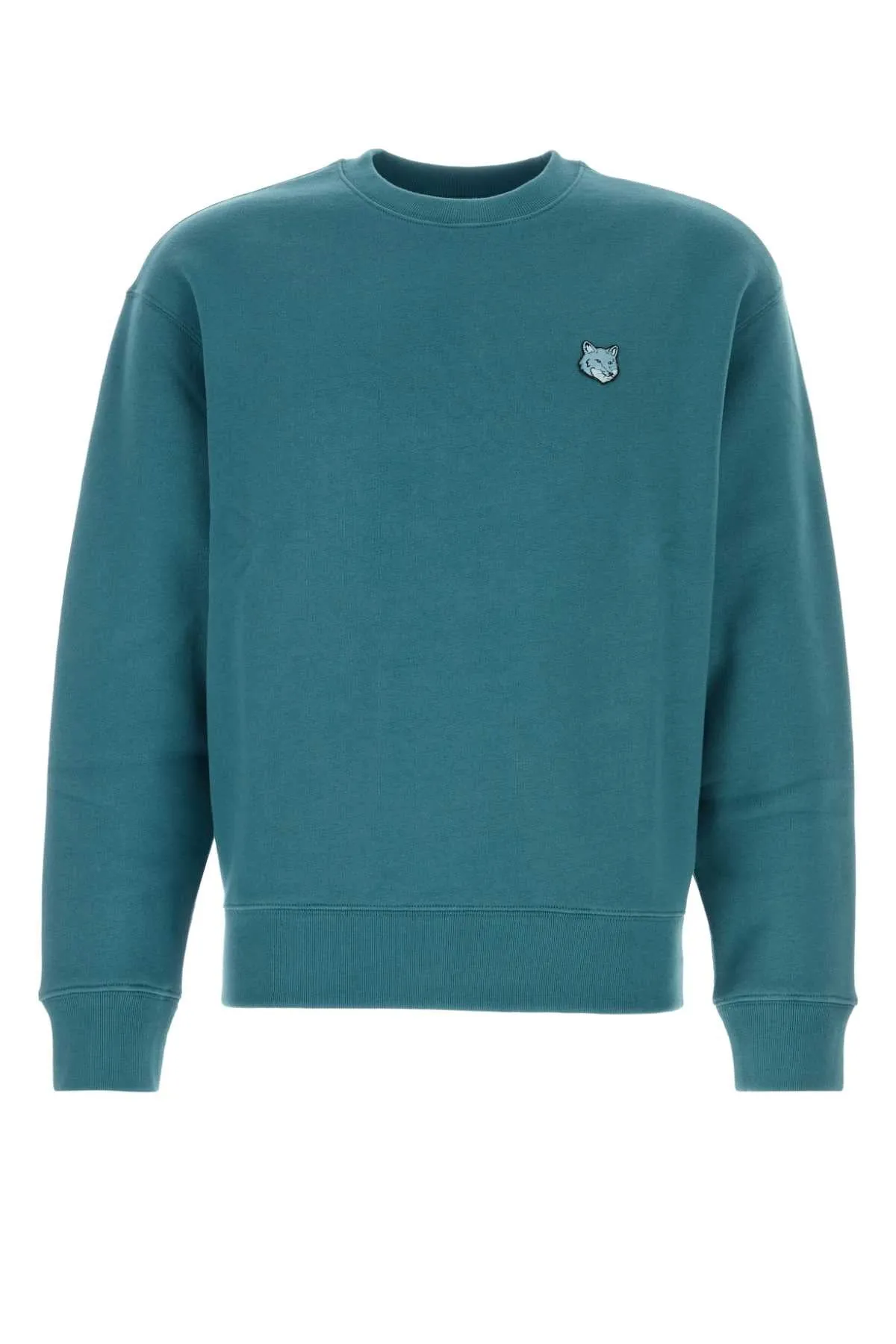 Maison Kitsune Air Force Blue Cotton Sweatshirt