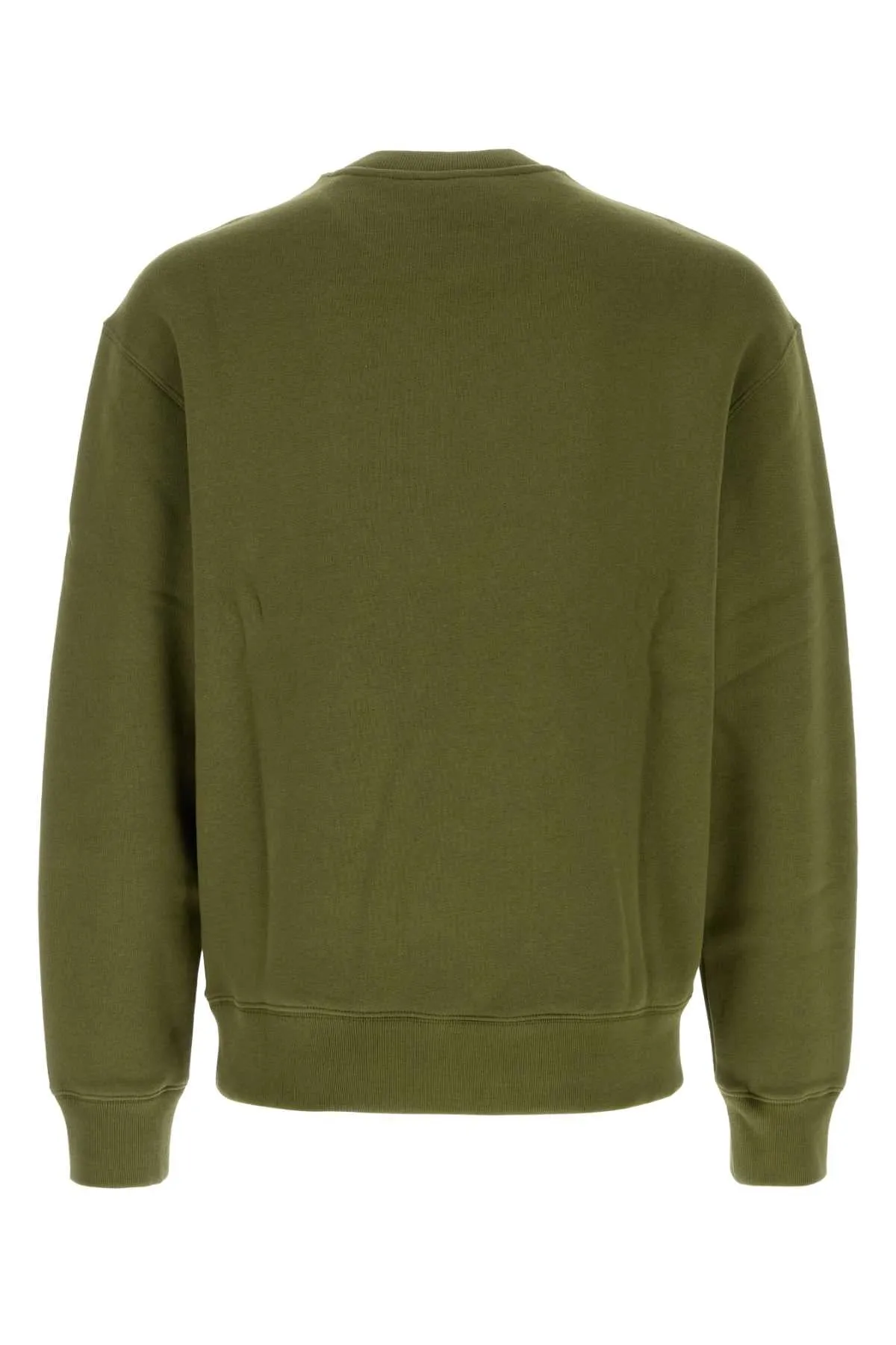 Maison Kitsune Army Green Cotton Sweatshirt