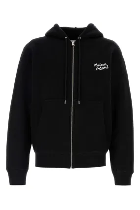 Maison Kitsune Black Cotton Sweatshirt