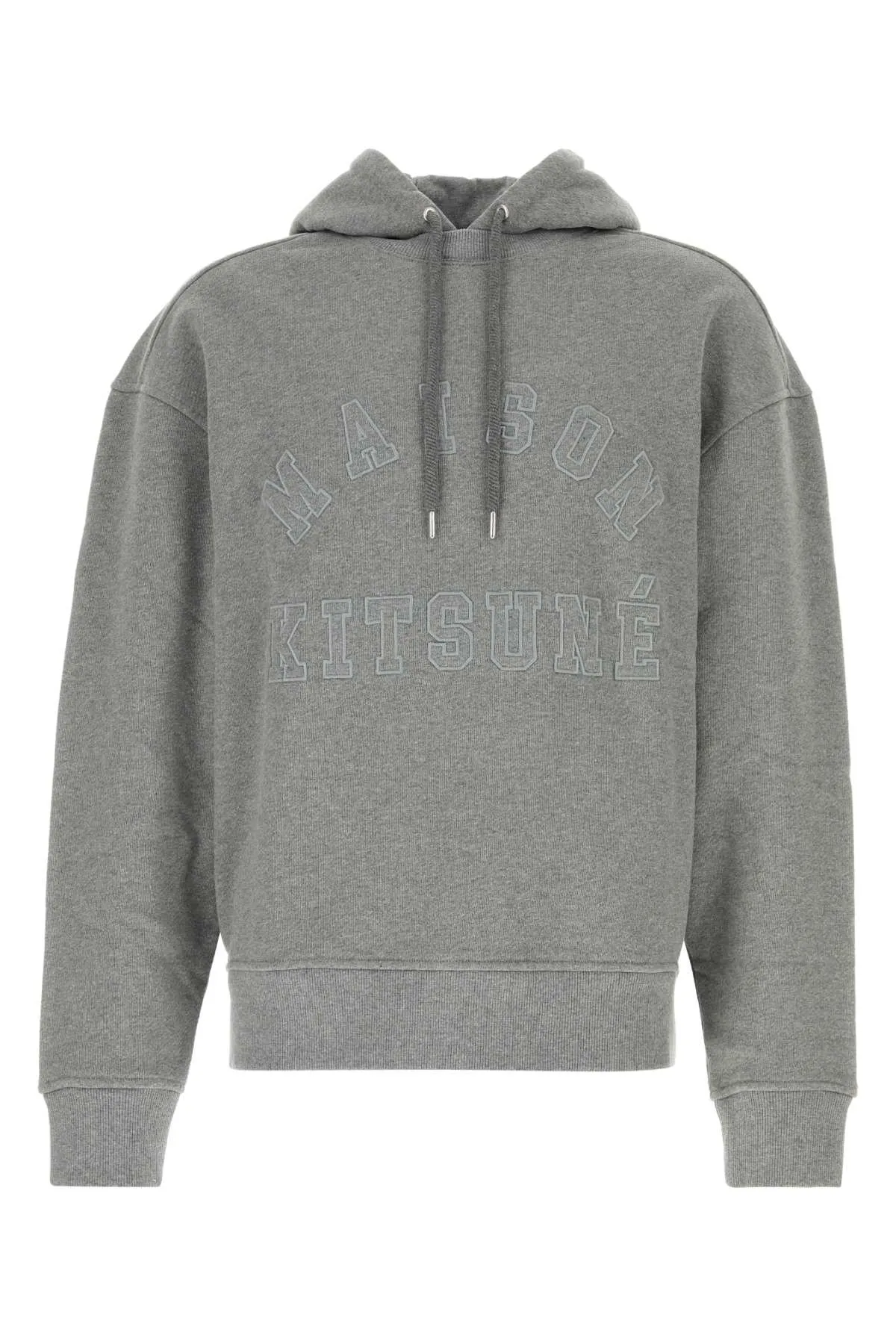 Maison Kitsune Grey Cotton Oversize Sweatshirt