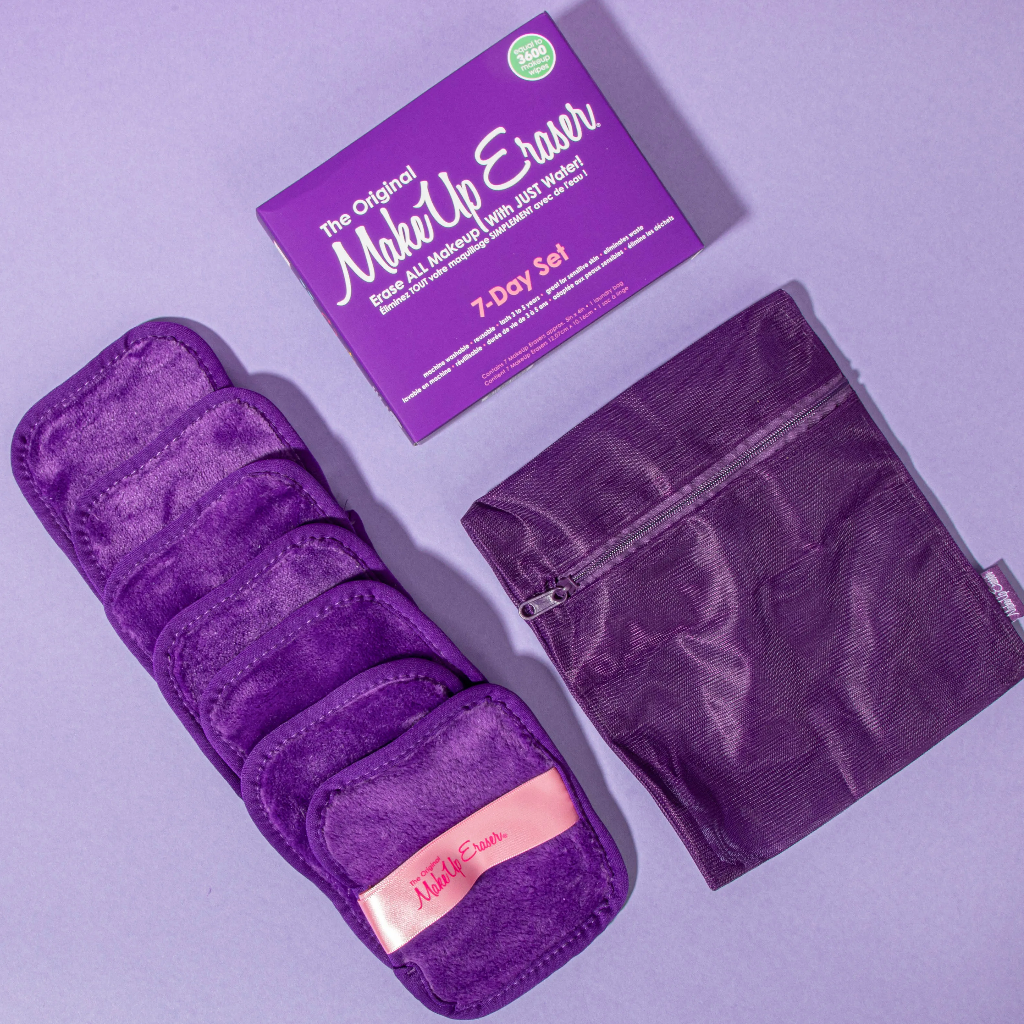 MAKEUPERASER Queen Purple Set Toallas Desmaquillantes 7 Días