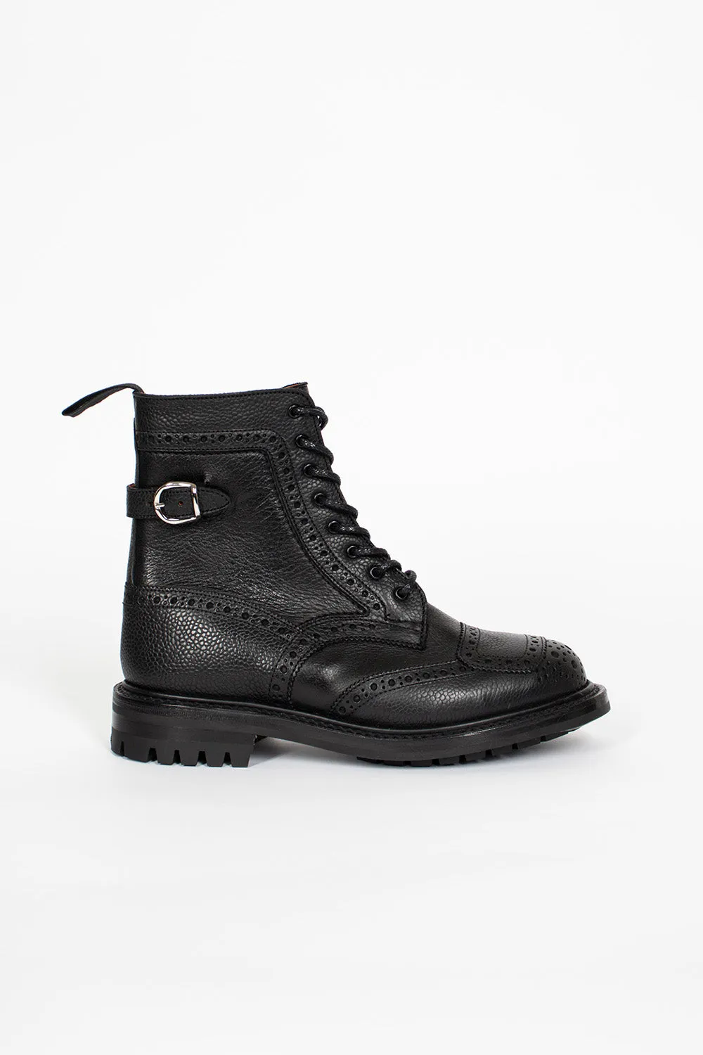 Black Maria Brogue Boots