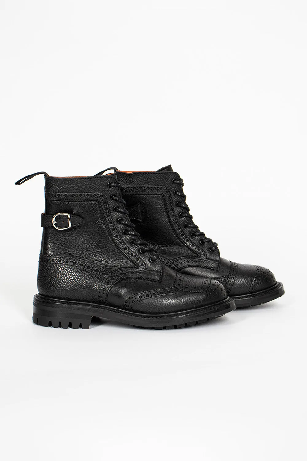 Black Maria Brogue Boots