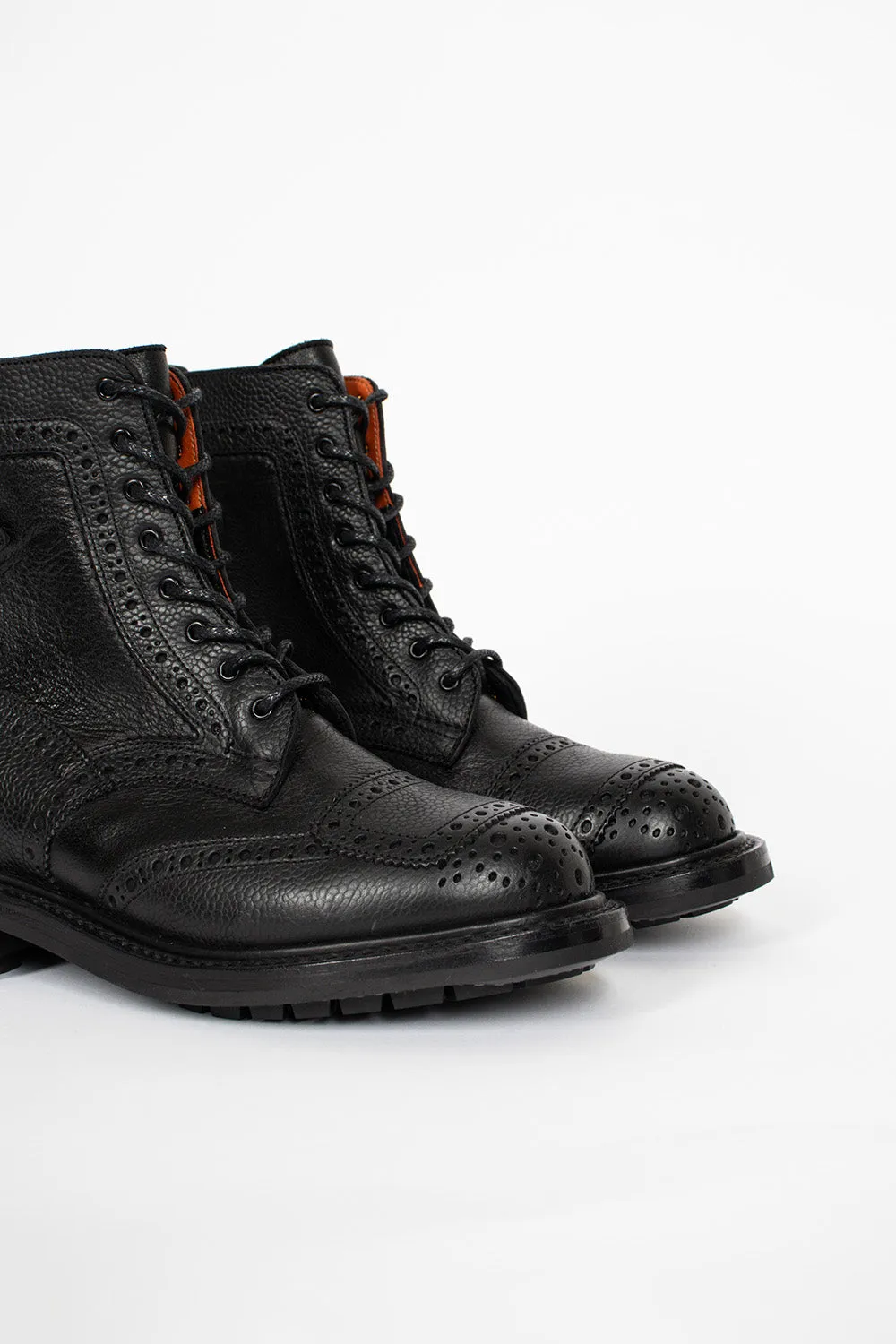 Black Maria Brogue Boots