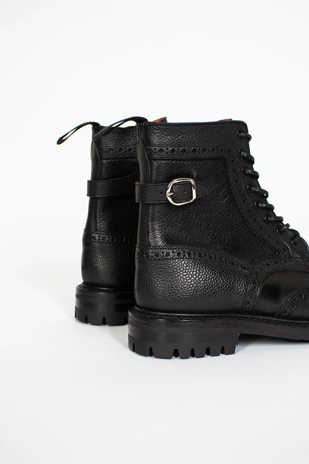 Black Maria Brogue Boots