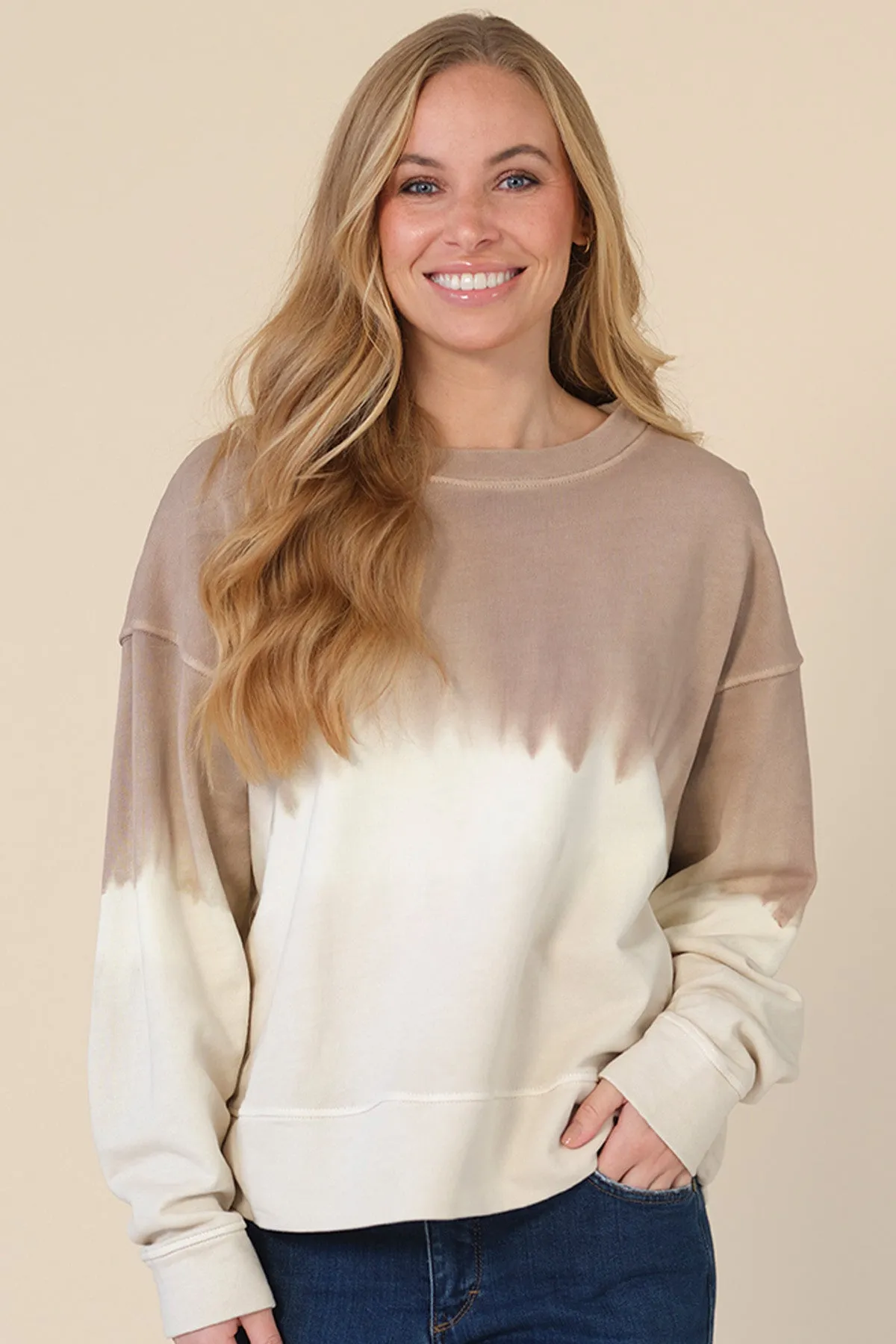 Mary Sweatshirt 2500 | Sand | Sweatshirt fra Prepair