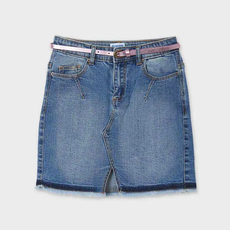 Medium Size Teen Girl Denim Skirt