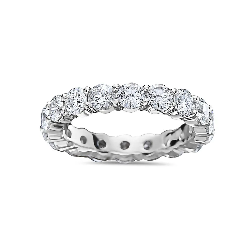 14K White Gold Men's Ring with 5.44 Carat Diamonds