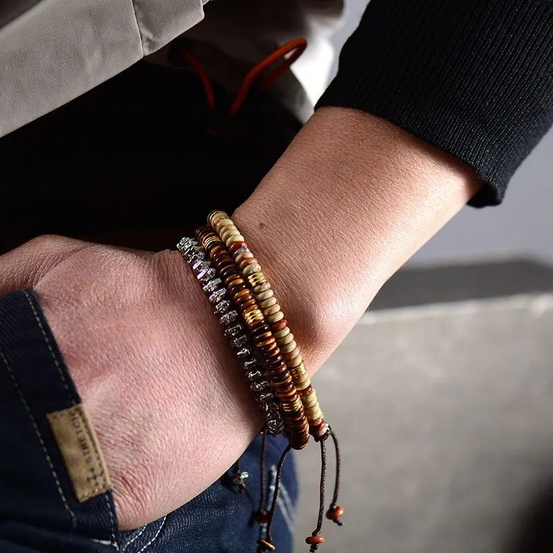 Antique Metallic Lava Bracelet