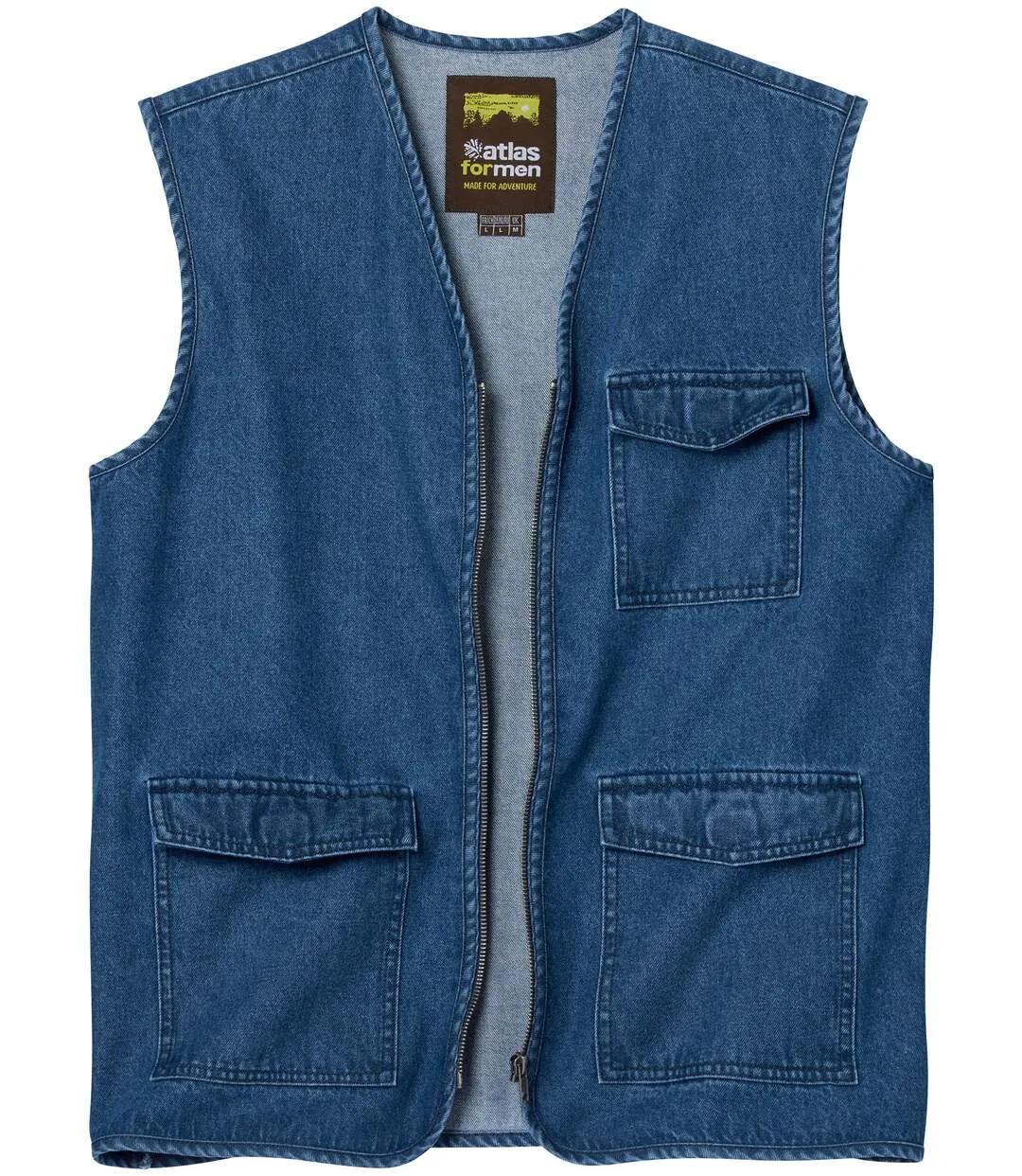 Men's Blue Denim Gilet 