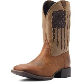 Men's Brown Ariat Sport My Country VentTEK Western Boot