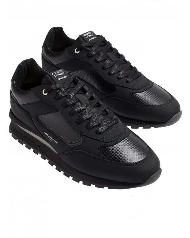 Mens Lechuza Racer Trainers Black