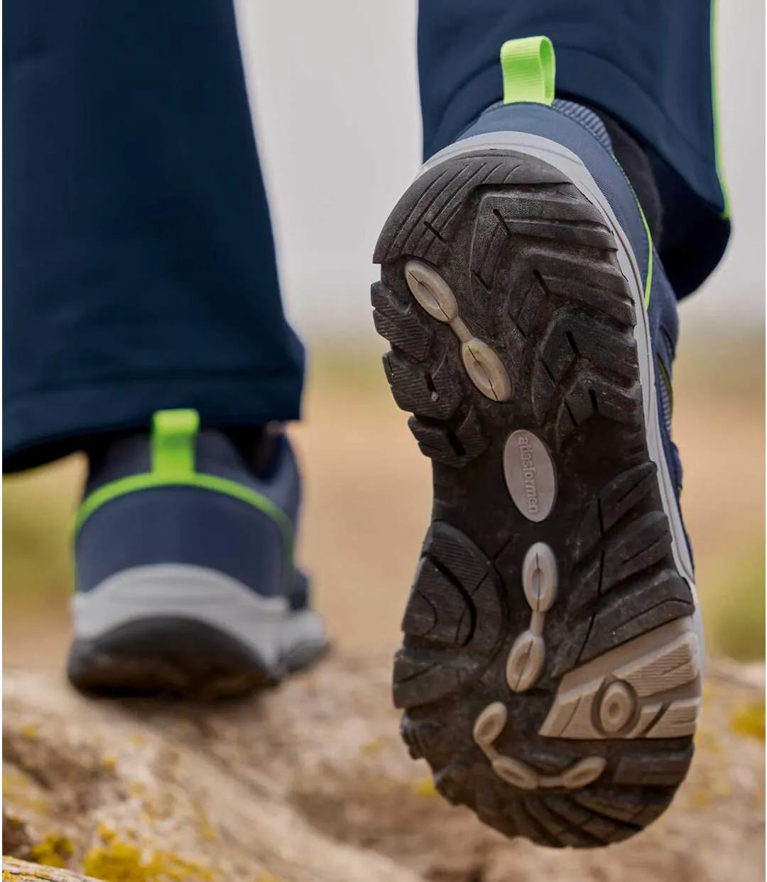 Men's Navy Water-Repellent Trainers 